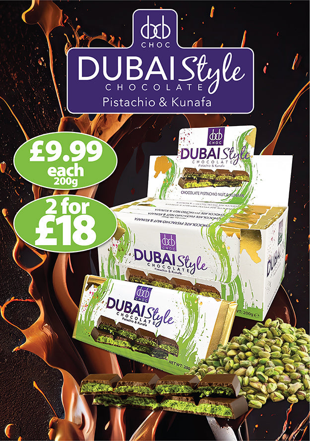 Dubai Style Chocolate Bar (200g) Fast Trak Limited