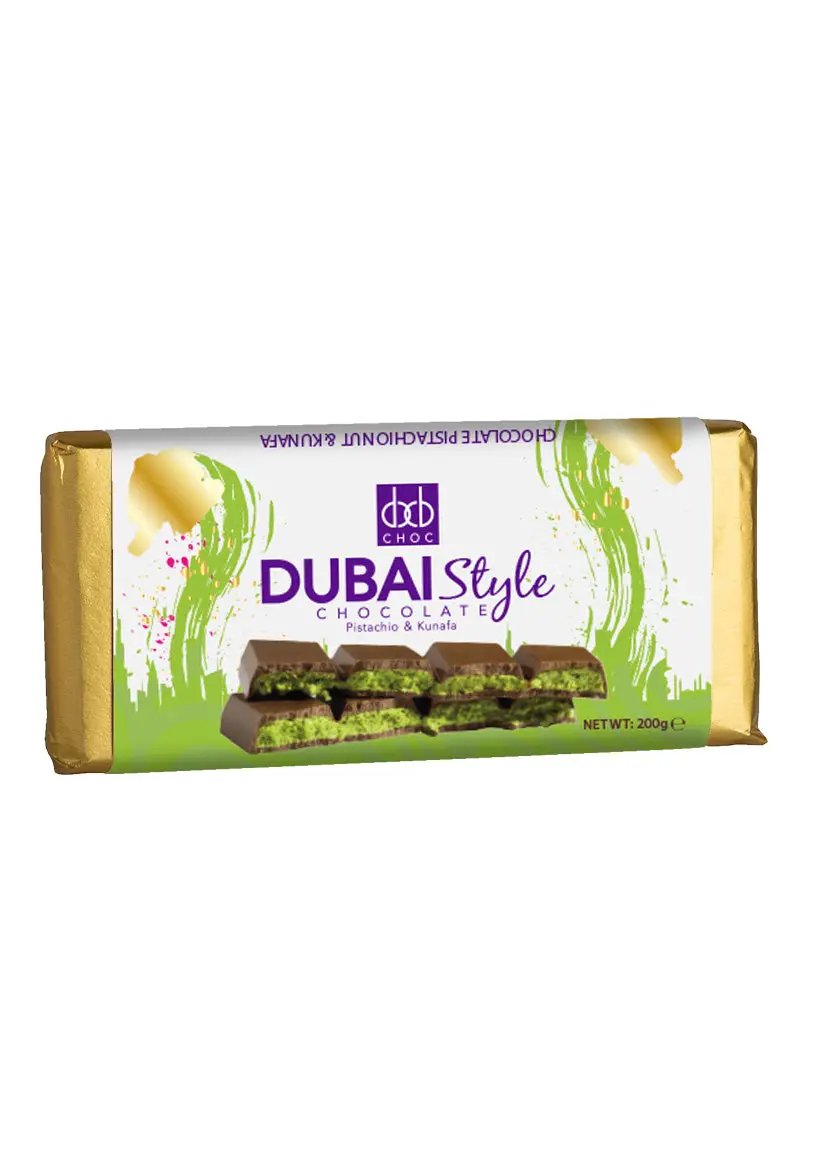 Dubai Style Chocolate Bar (200g) - dxbchoc.com