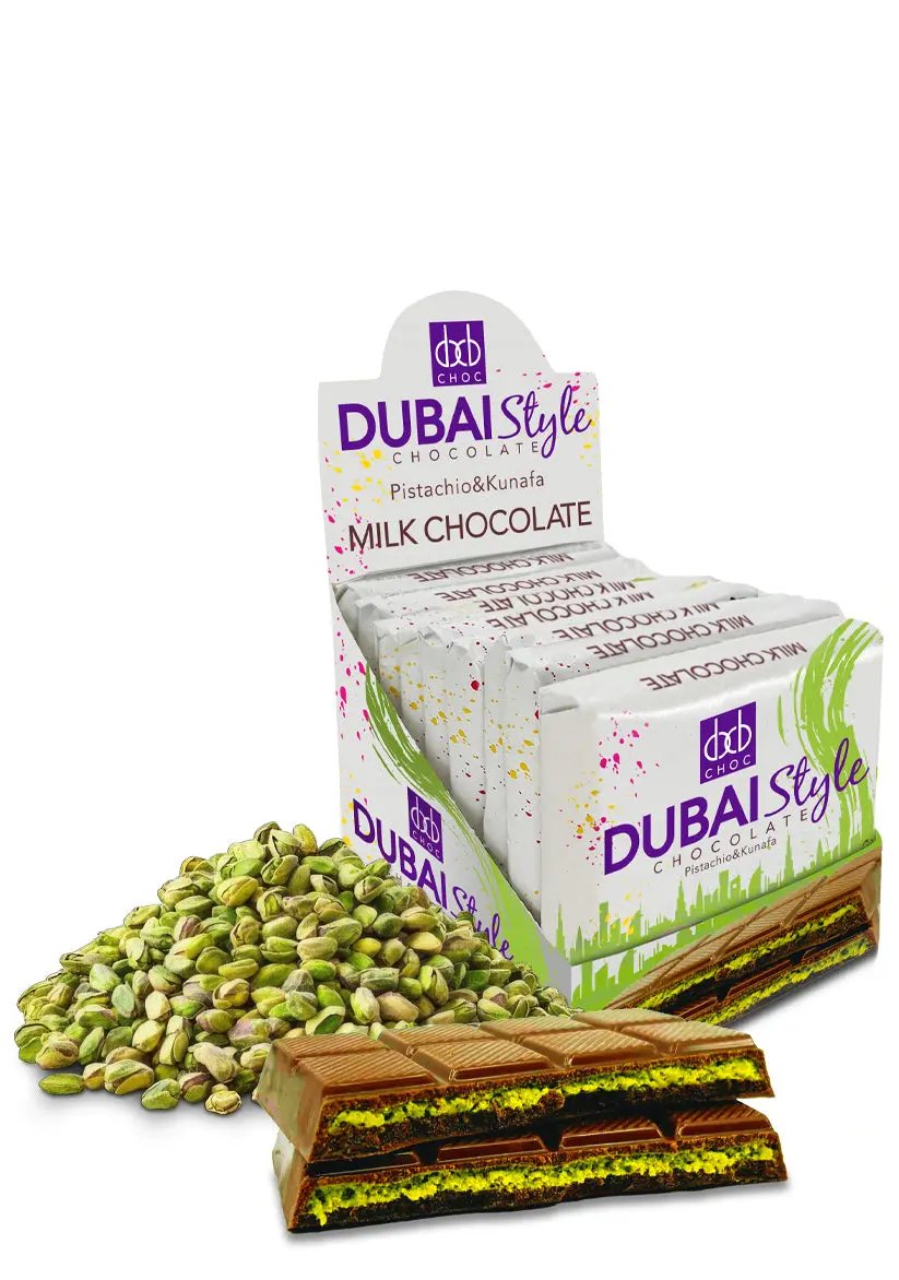 Dubai Style Chocolate Bar (80g) - dxbchoc.com