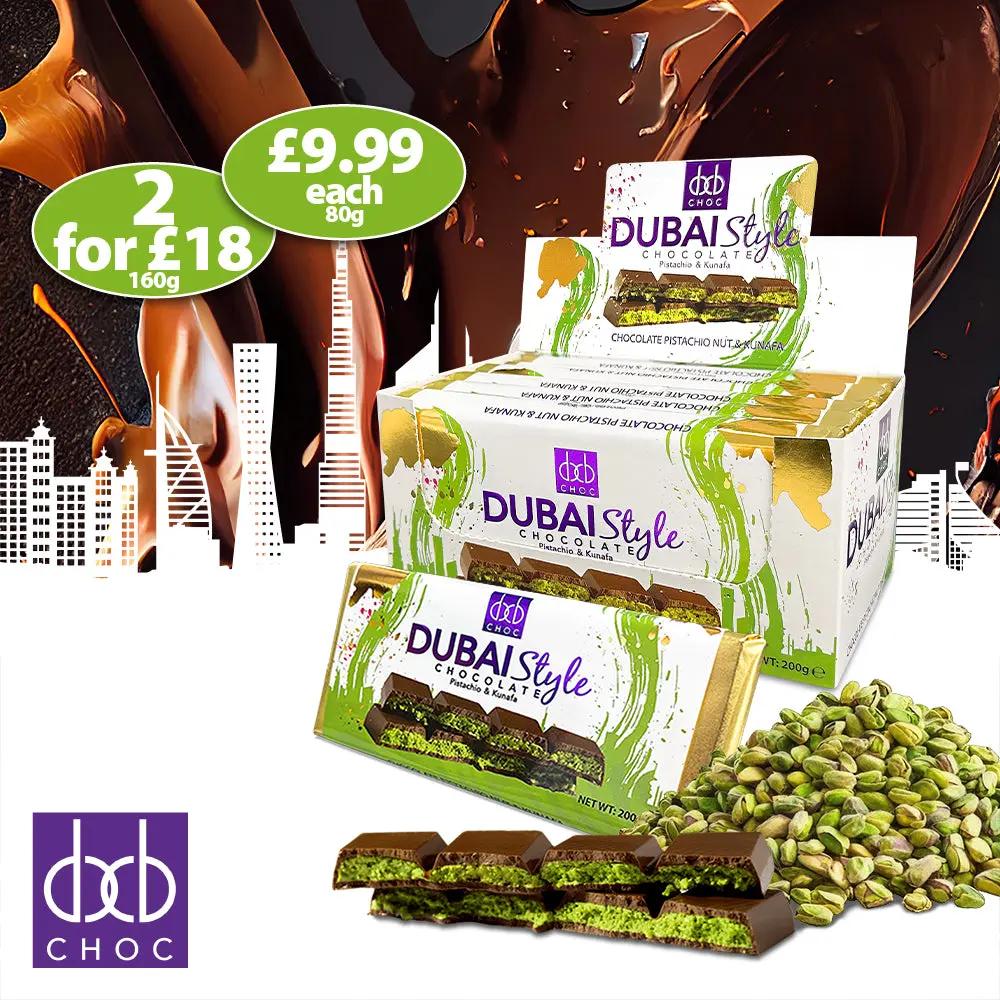 Dubai Style Milk Chocolate Bar (200g) Fast Trak Limited
