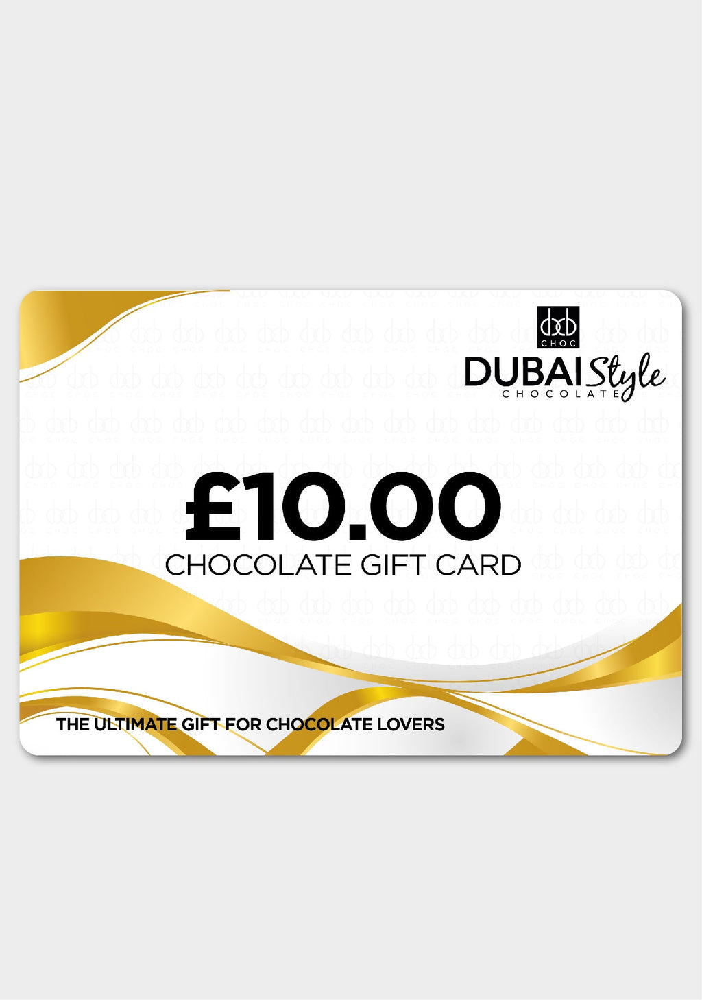 Dubai Style Chocolate Gift Card Fast Trak Limited