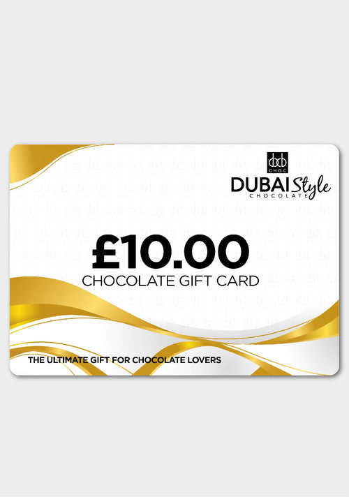 Dubai Style Chocolate Gift Card Fast Trak Limited