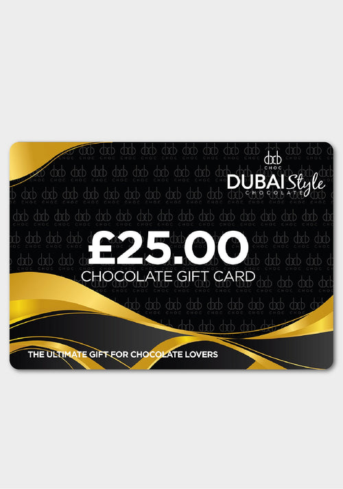 Dubai Style Chocolate Gift Card Fast Trak Limited