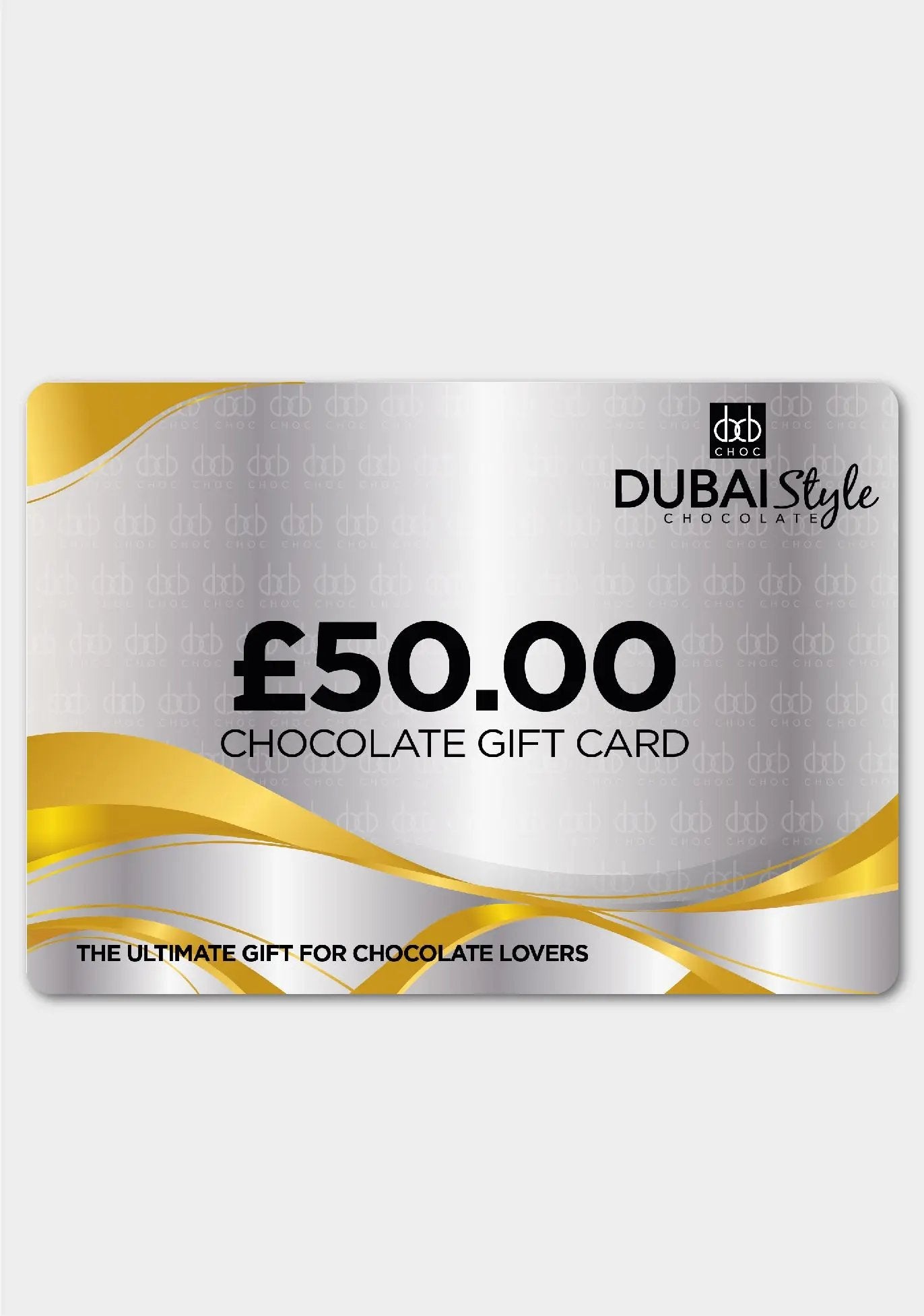 Dubai Style Chocolate Gift Card Fast Trak Limited