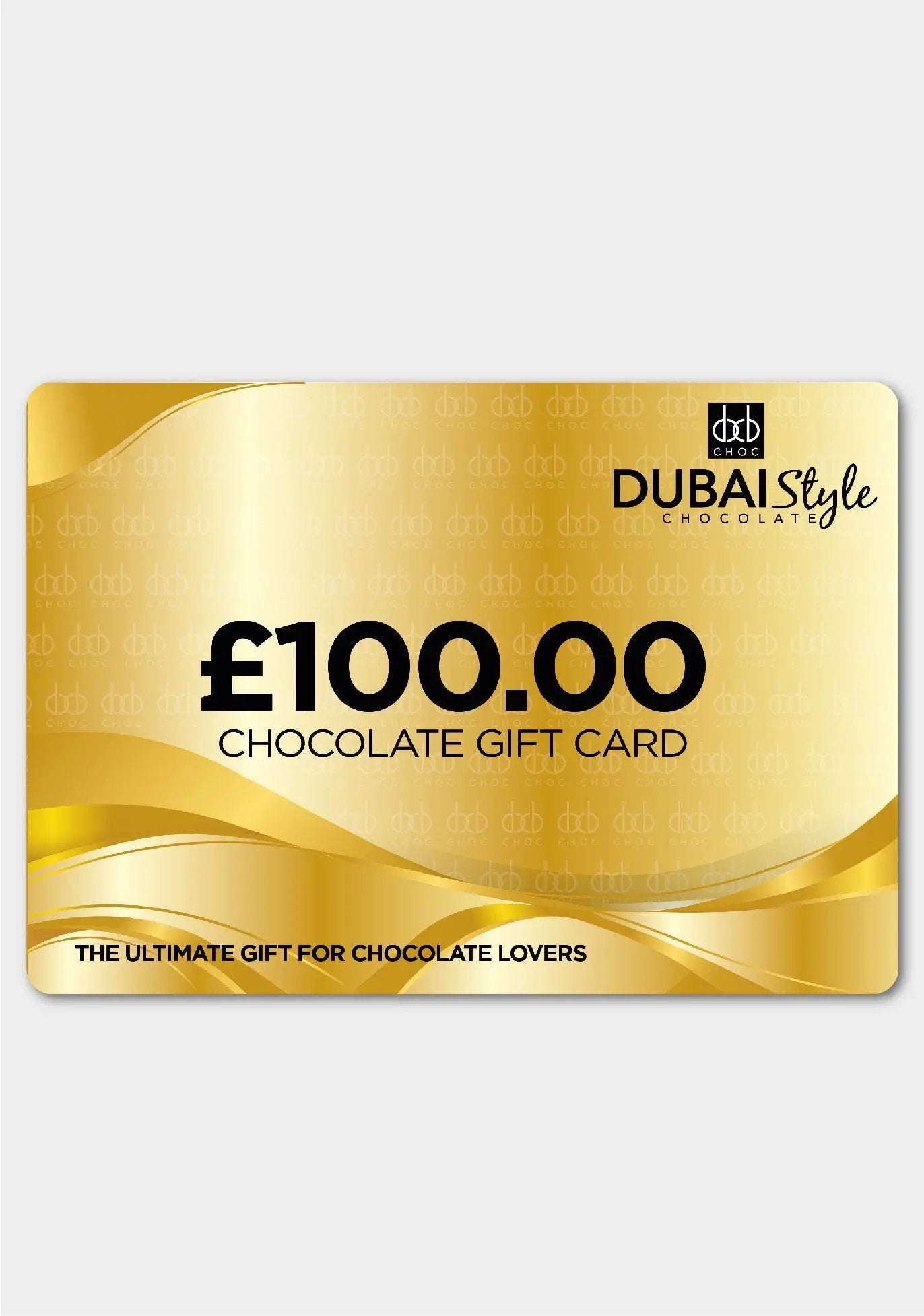Dubai Style Chocolate Gift Card Fast Trak Limited